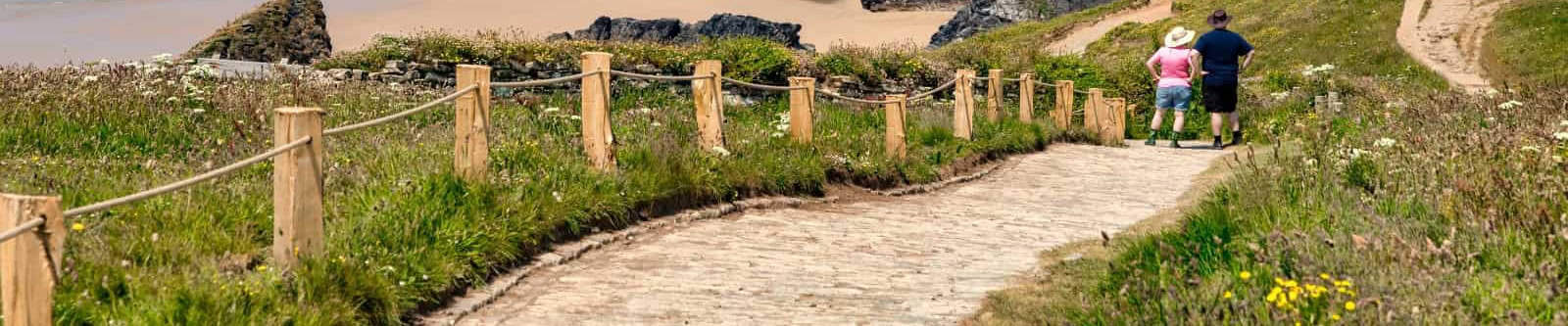 Bedruthan Rocks coastal path